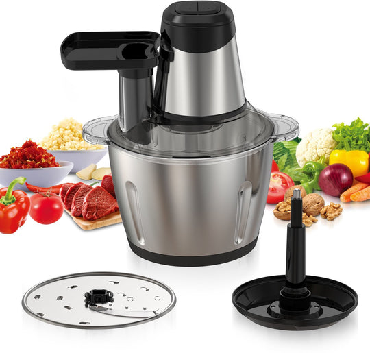 4-in-1 3L Chopper Stainless Steel Bowl