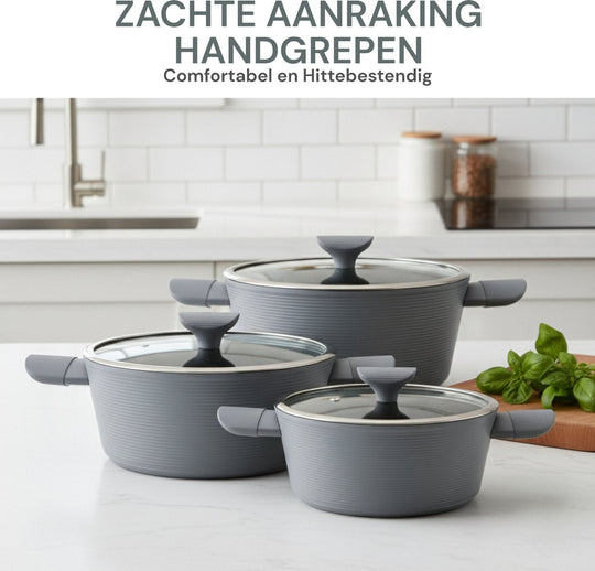 10PCS Die-Casting Cookware Set Line Serie