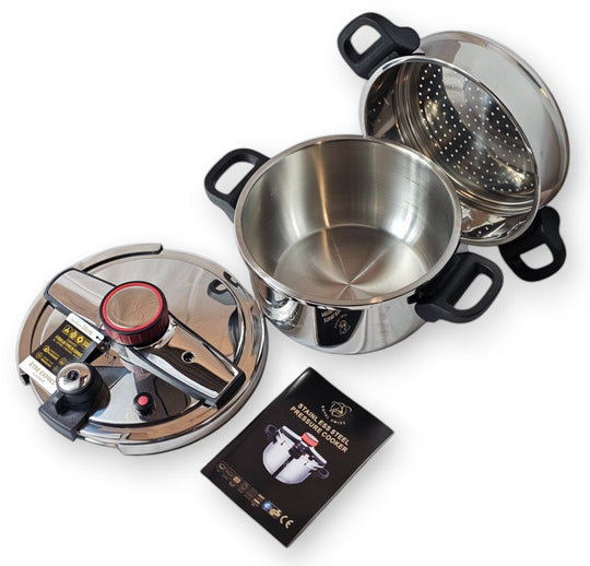 6L Pressure Cooker + Couscousiere