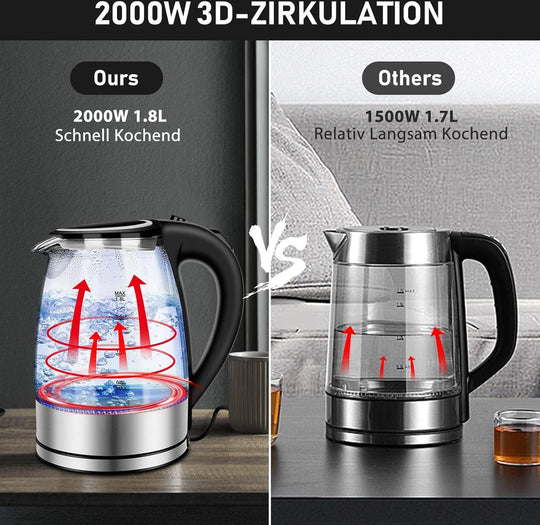 1.8L Glass Kettle