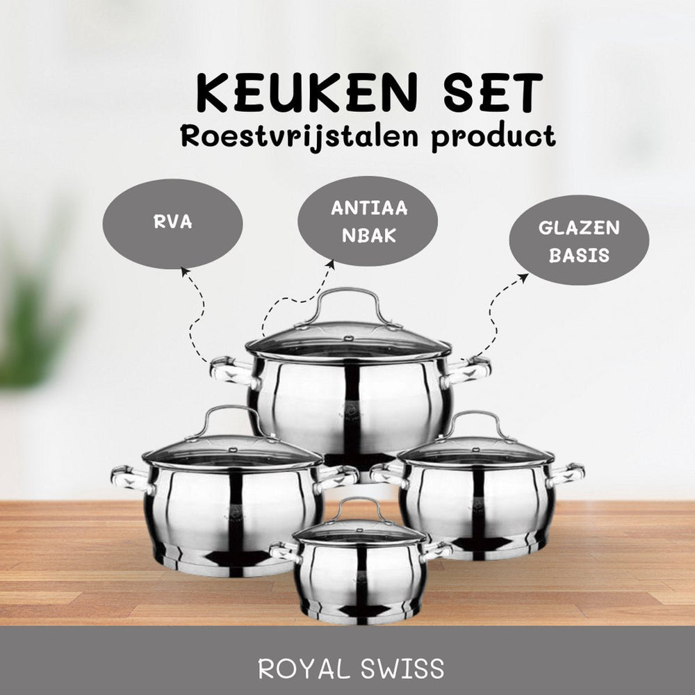 8PCS Belly Shape Casserole Set