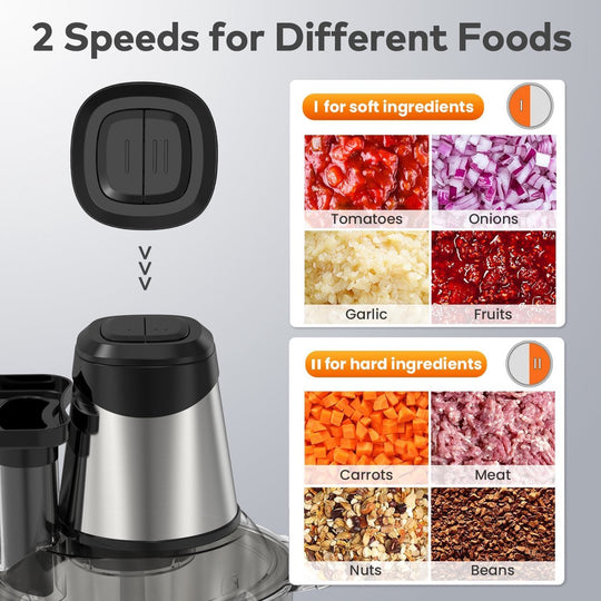 4-in-1 3L Chopper Stainless Steel Bowl