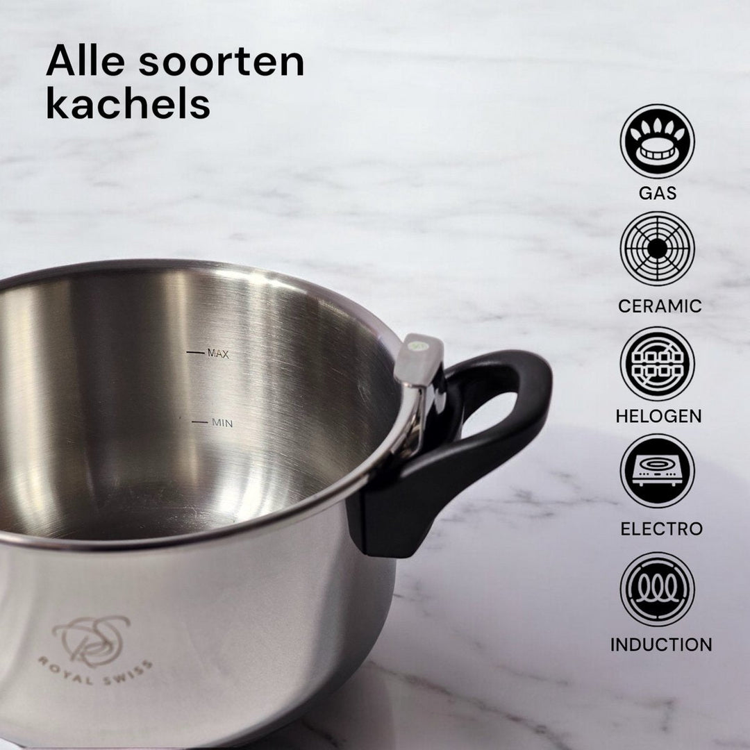 10L Pressure Cooker + Couscousiere