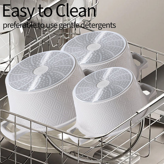 10PCS Rhombus Shape Cookware Set