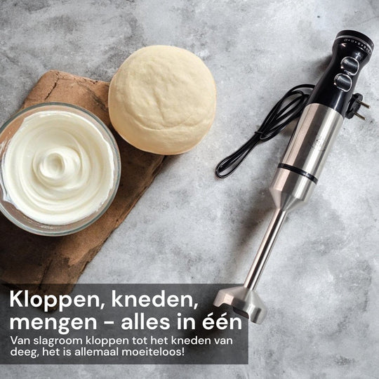Hand Blender with Cup 1000W Inox