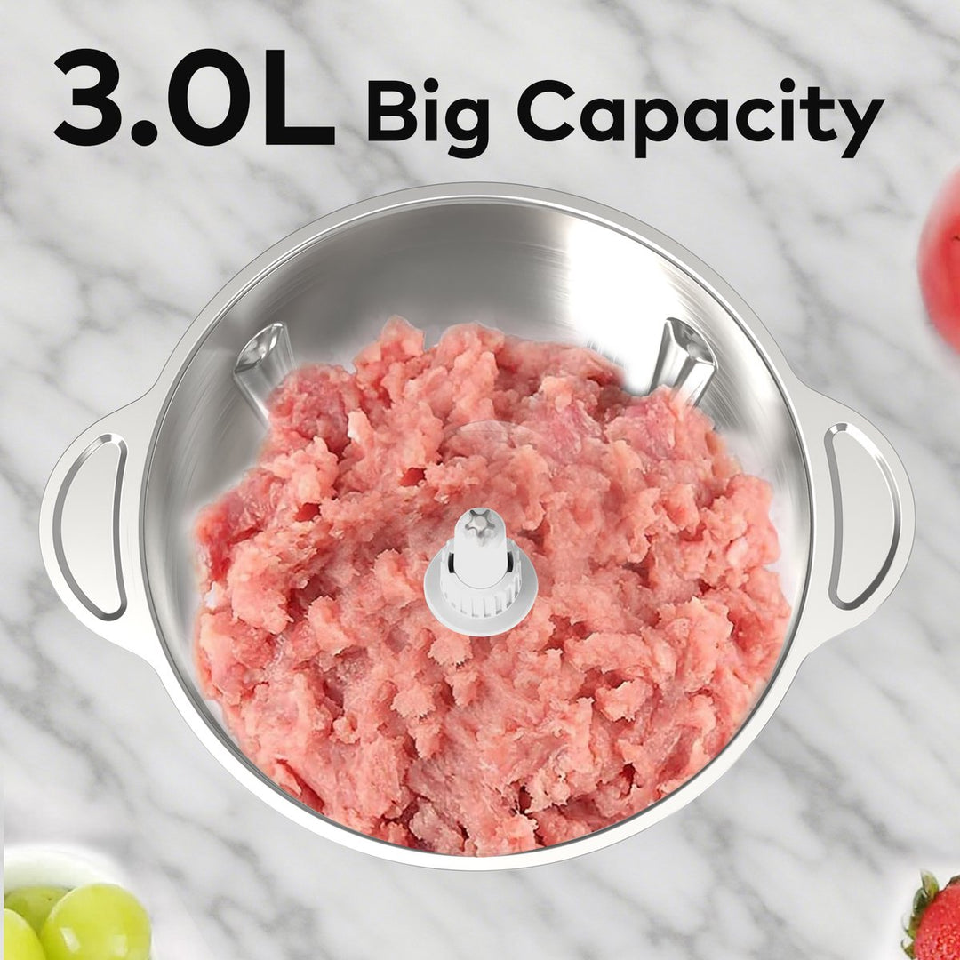 4-in-1 3L Chopper Stainless Steel Bowl