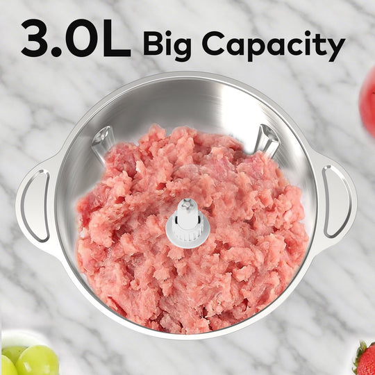 4-in-1 3L Chopper Stainless Steel Bowl