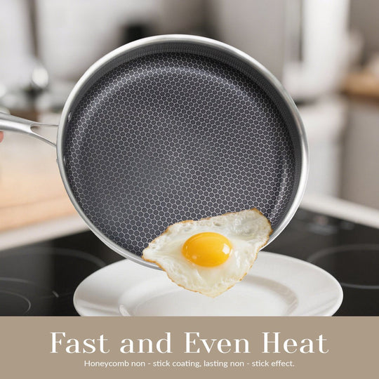 10PCS 3-Ply Stainless Steel Cookware Set