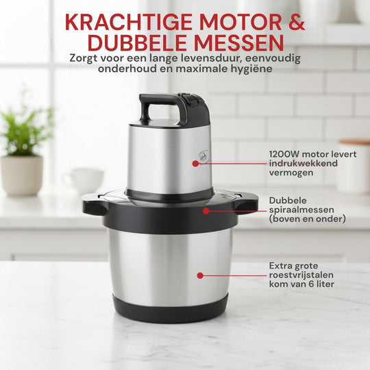 6L Food Chopper 800W