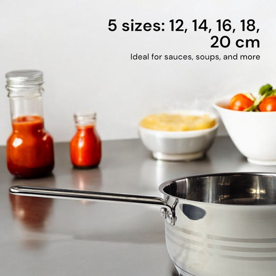 5PCS Sauce Pan Inox Set