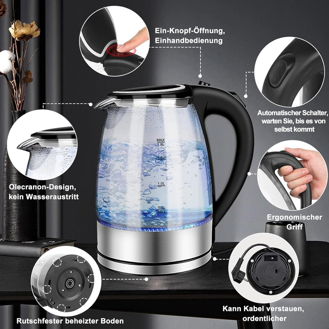 1.8L Glass Kettle
