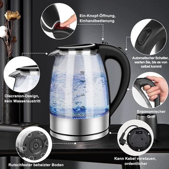 1.8L Glass Kettle