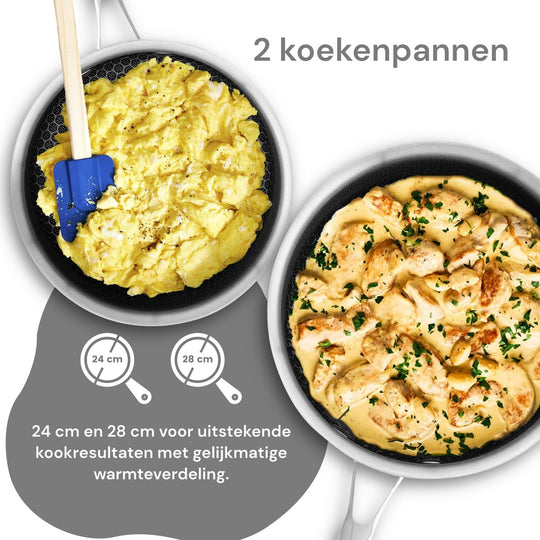 10PCS 3-Ply Stainless Steel Cookware Set