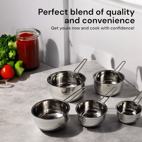 5PCS Sauce Pan Inox Set