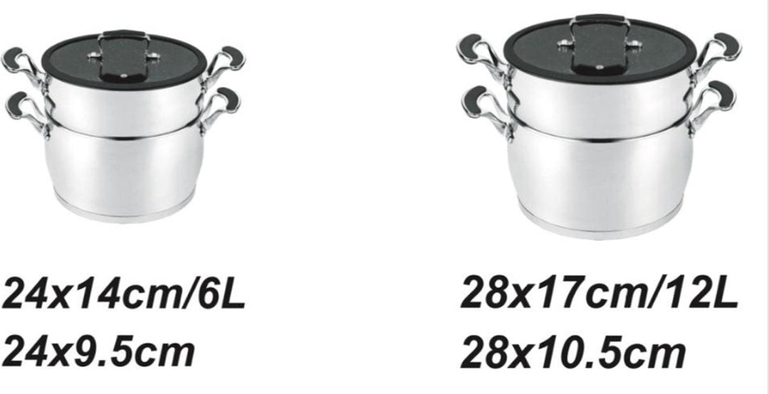 6L Couscous Pot Inox Pierre