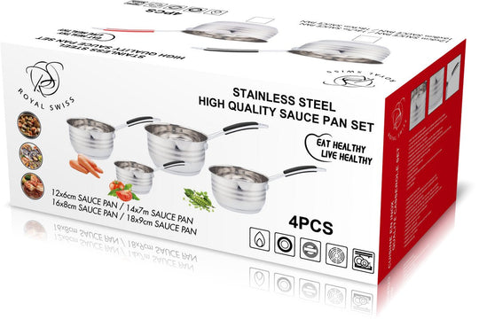 4PCS Sauce Pan Set Inox
