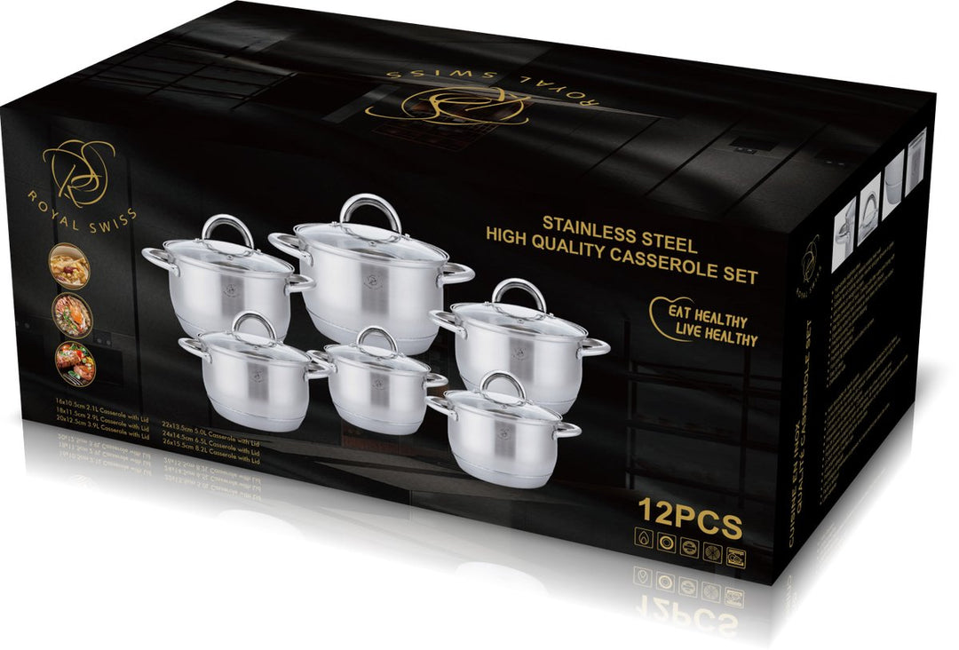 12PCS Jumbo Cookware Set