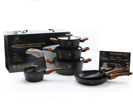 10PCS Die-Casting Cookware Set Moca