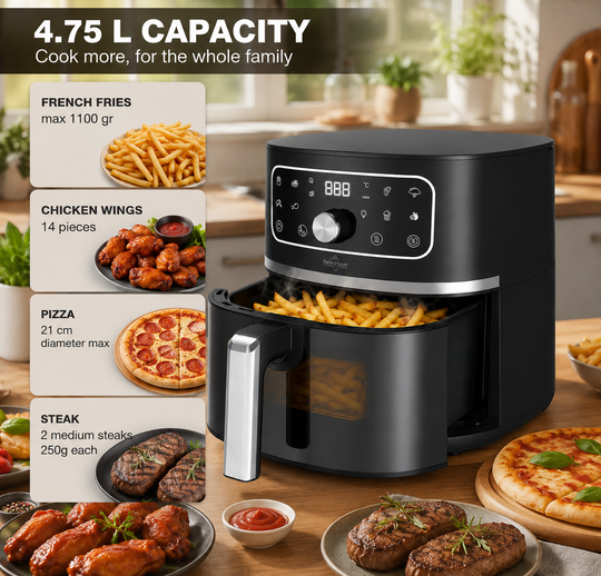Swiss Haus AF2305 Digital Air Fryer – 4.7 L, 1500 W, Black