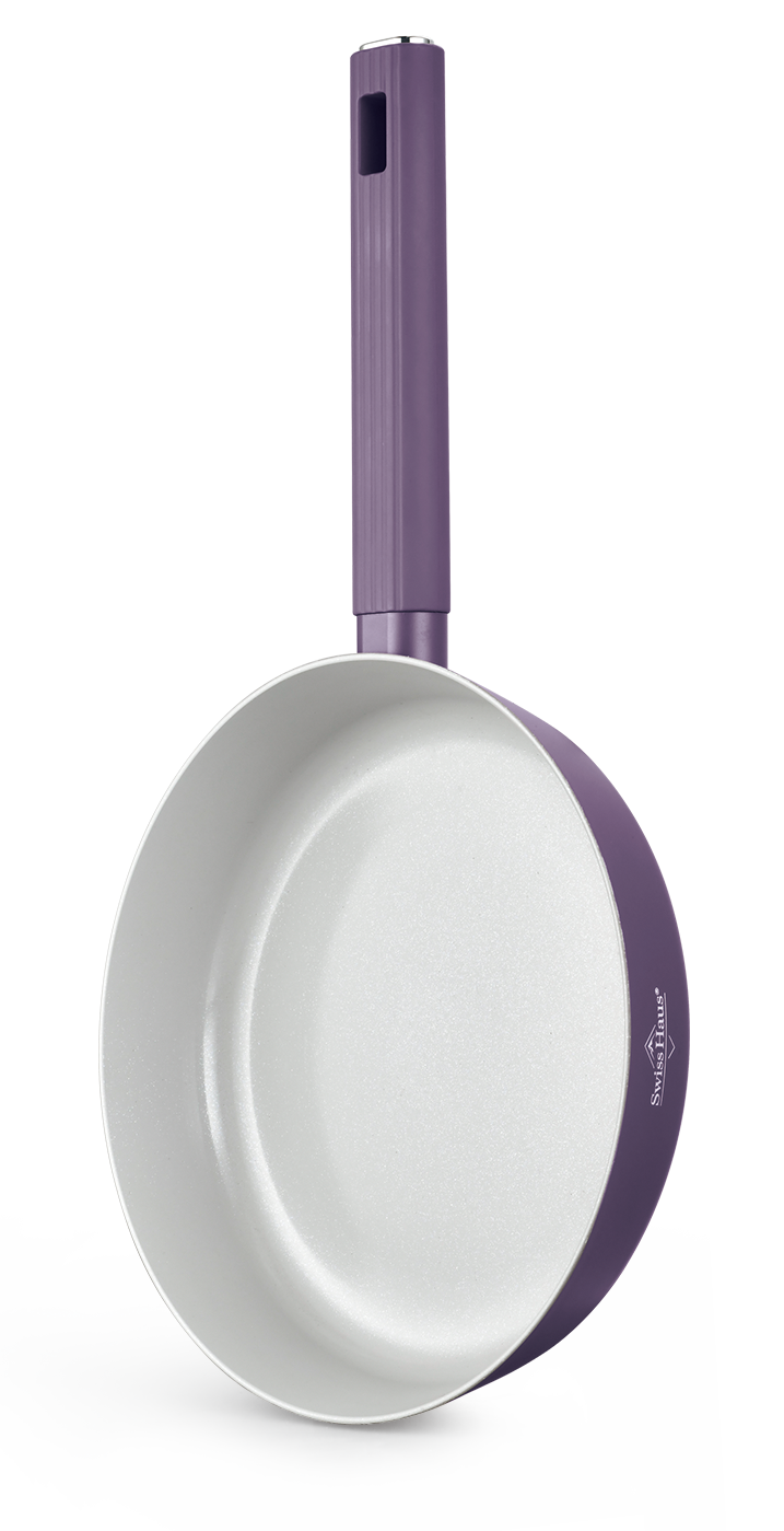 Swiss Haus Speiez Castle SC3018T – Batterie de cuisine céramique 18 pièces pour induction – Violet