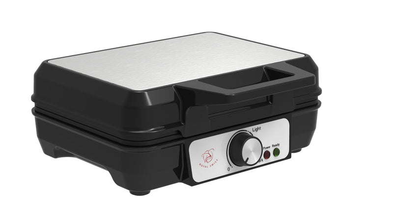 Royal Swiss® Gaufrier 2 Portions avec Température Réglable