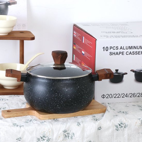 10PCS Belly Shape Casserole Set