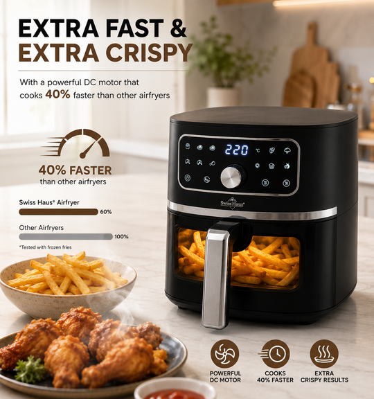 Swiss Haus AF2305 Digital Air Fryer – 4.7 L, 1500 W, Black