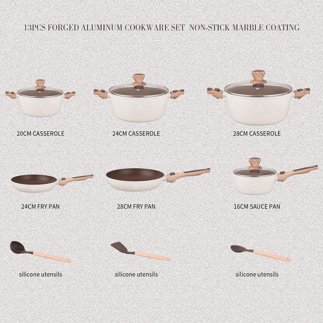 13PCS Detachable Cookware Set