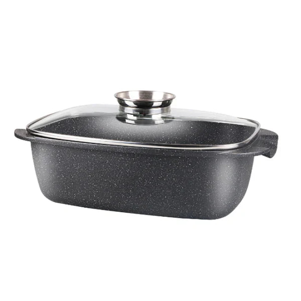 35cm Roasting Pan – Black – Family Oven Roaster