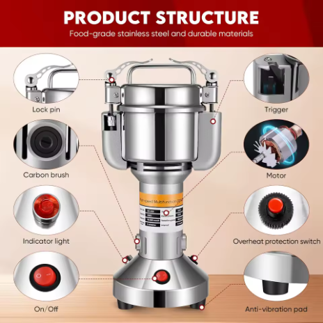 Elektrische Korenmolen 220 V