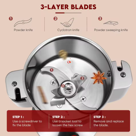 Elektrische Korenmolen 220 V