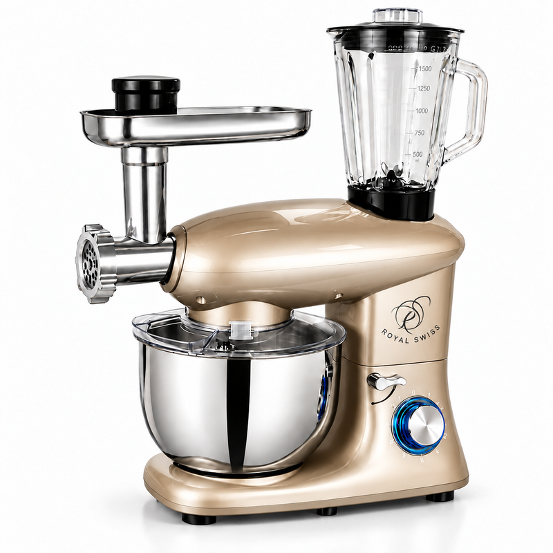 Royal Swiss 6L 3-in-1 Stand Mixer Beige main image #colour_beige