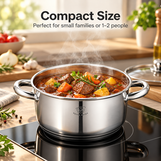 3-Piece Stainless Steel Steamer Set – 22 / 26 / 28 cm