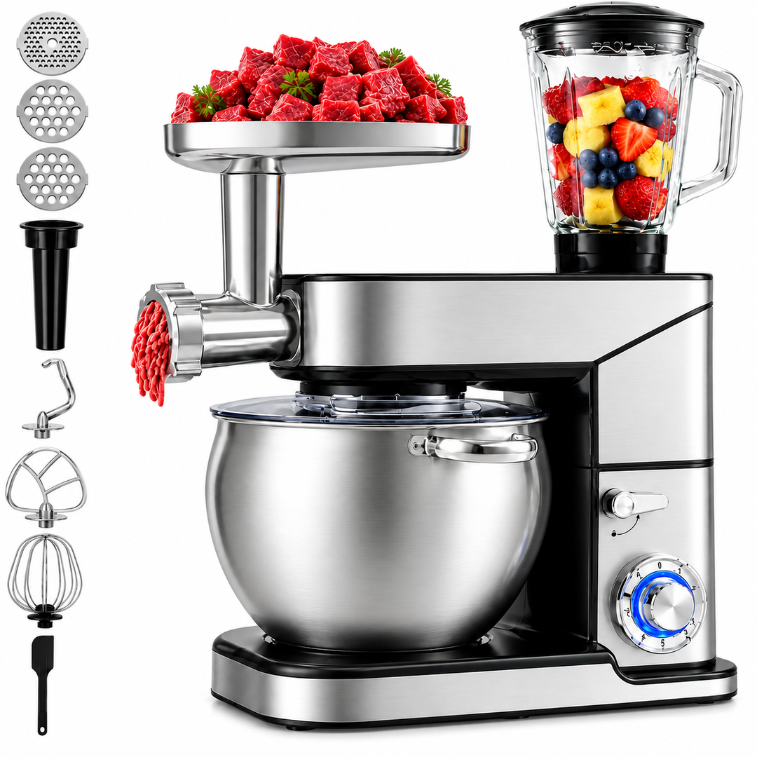 12L 3-in-1 Stand Mixer – Multi-Function Baking Mixer