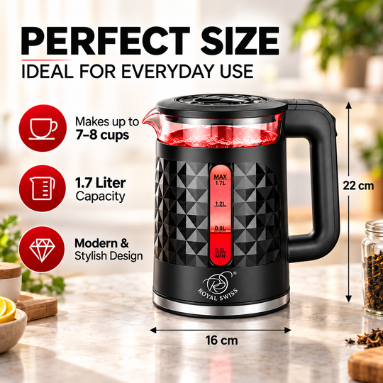 2.3L Patterned Electric Kettle – Diamond Design