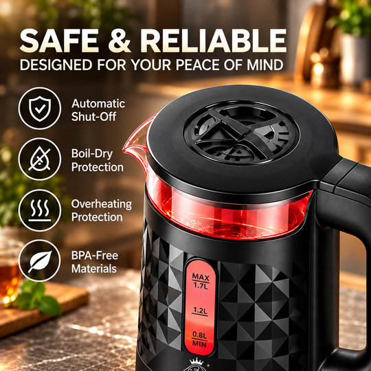 2.3L Patterned Electric Kettle – Diamond Design