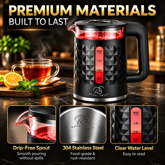 2.3L Patterned Electric Kettle – Diamond Design