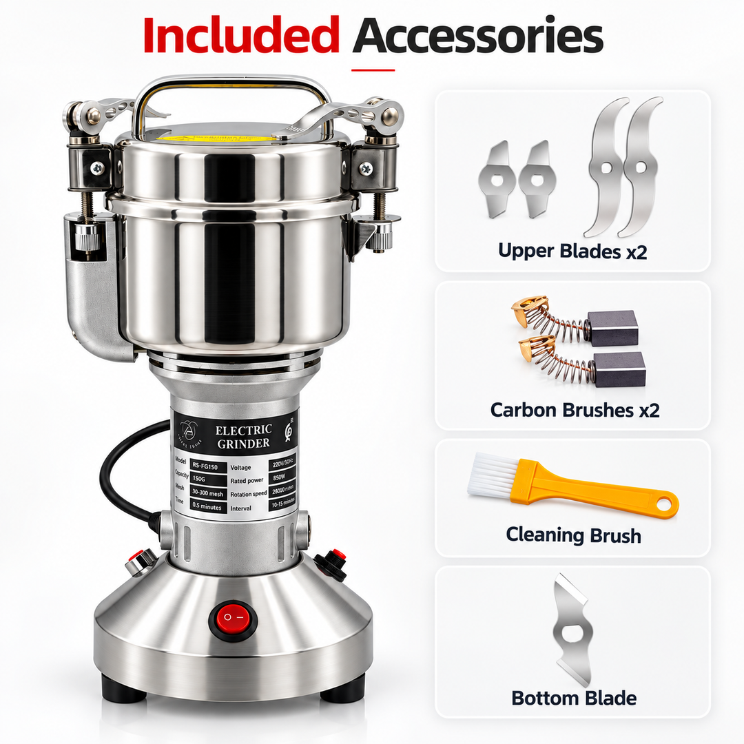 Electric Spice &amp; Grain Grinder – 150g / 350g / 1000g