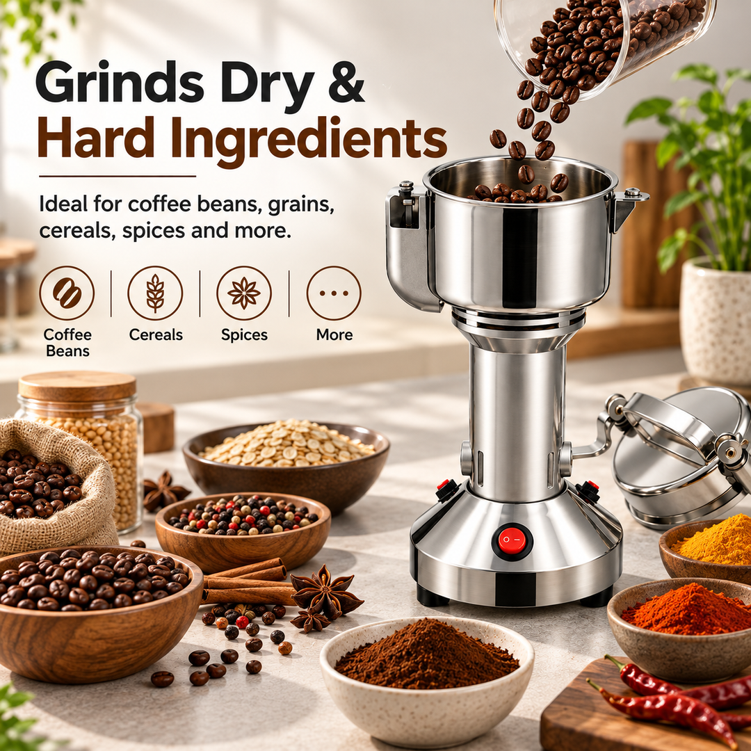 Electric Spice &amp; Grain Grinder – 150g / 350g / 1000g