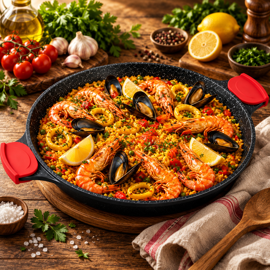 Non-Stick Paella Pan – 40 cm, Induction Compatible