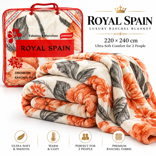Royal Spain floral blanket product photo 