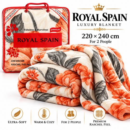 Royal Spain luxury blanket folded product display 