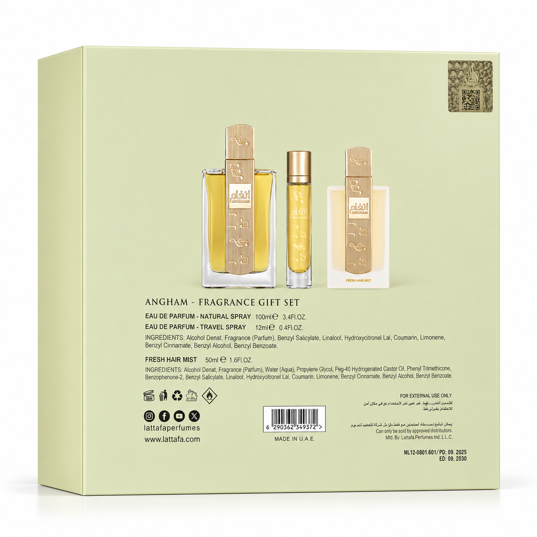 Lattafa Angham Gift Set Unisex – 100% Original | Dubai