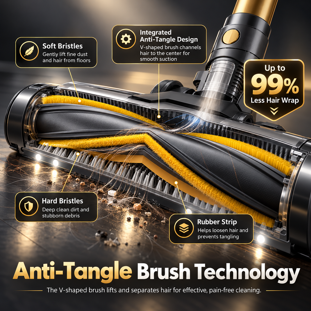 Proscenic P15 Cordless Stick Vacuum – 580W, 70-Min Runtime