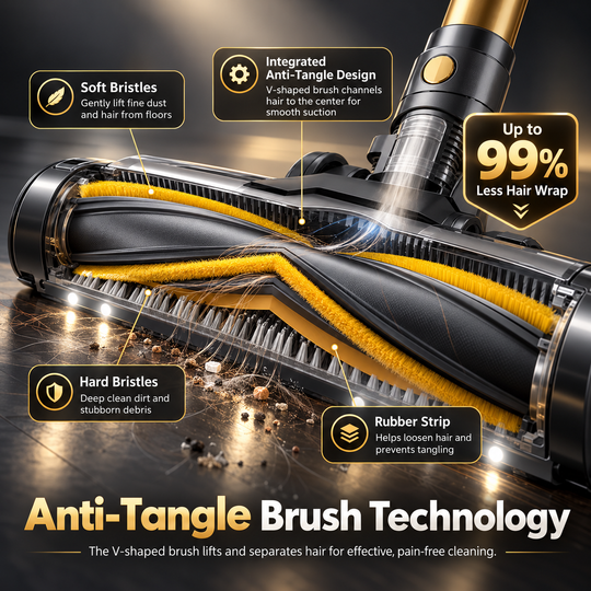 Proscenic P15 Cordless Stick Vacuum – 580W, 70-Min Runtime