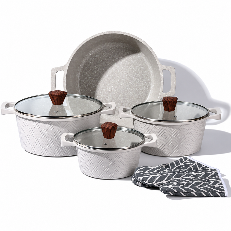 Royal Swiss 10-Piece Rhombus Cookware Set main image #pieces_10-pieces