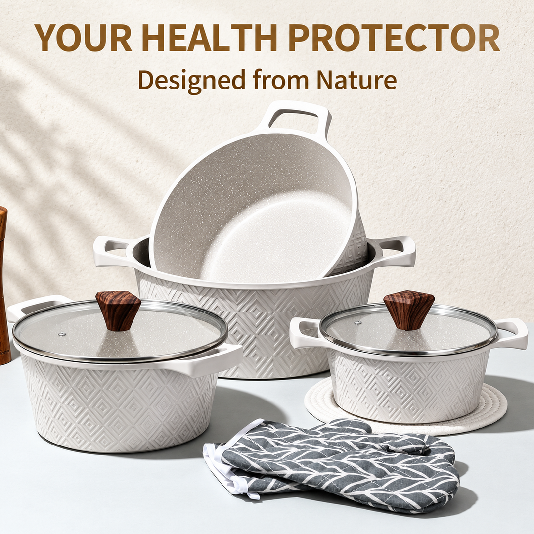 Royal Swiss 10-Piece Rhombus Cookware Set image 3 