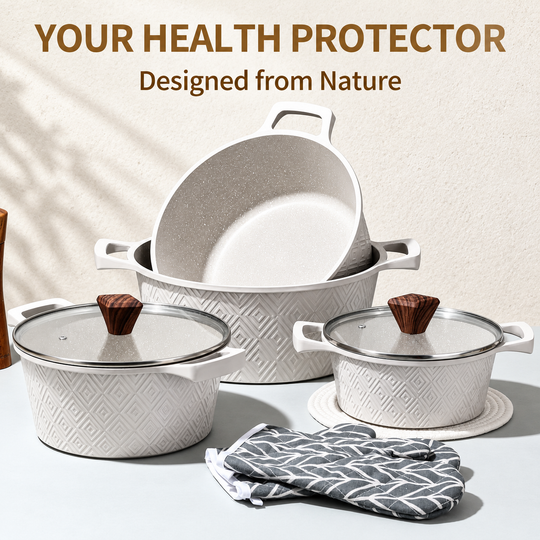 Royal Swiss 10-Piece Rhombus Cookware Set image 3 