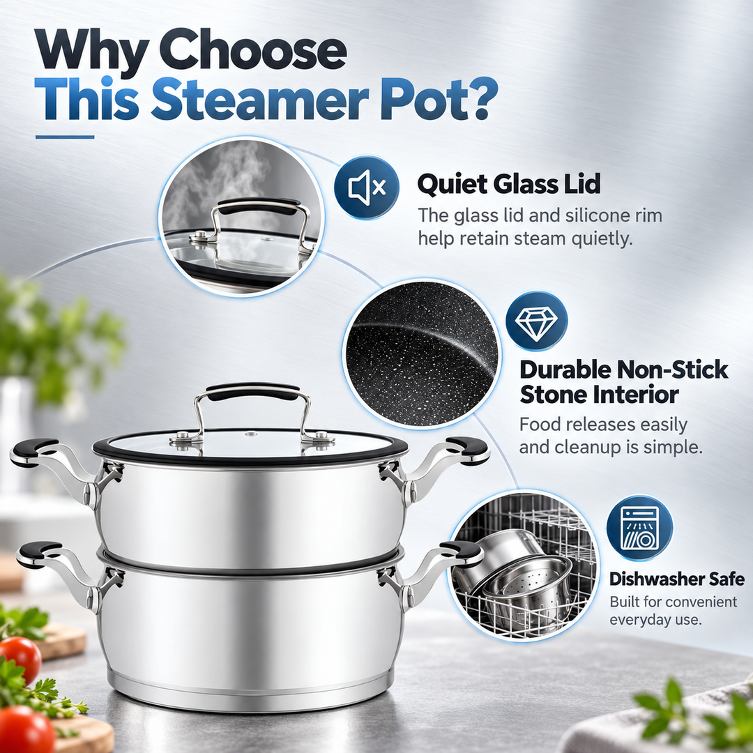 Royal Swiss Stainless Steel Couscous Pot – Inox Pierre feature image 4 