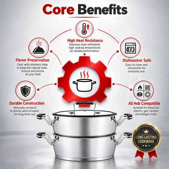 Royal Swiss Stainless Steel Couscous Pot – Inox Pierre feature image 5 